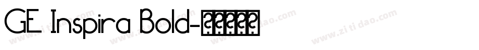 GE Inspira Bold字体转换